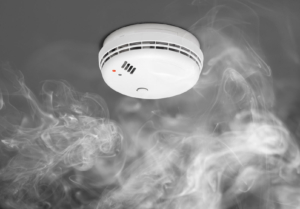 Brook's smoke detector with smoke